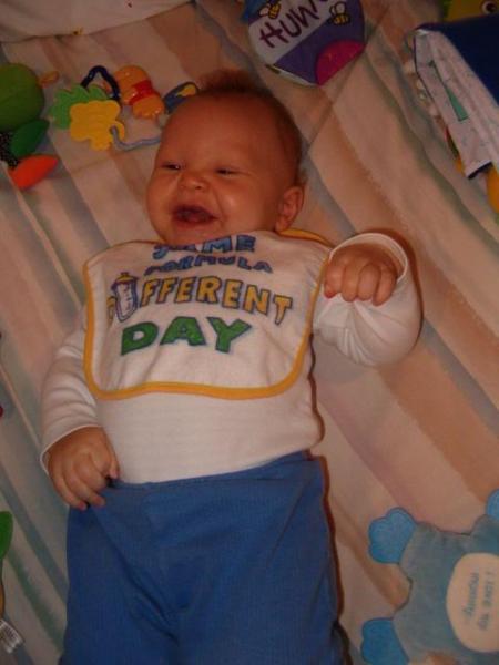Me, laughing thanks to my Grandmother