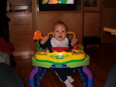 I learn how to walk